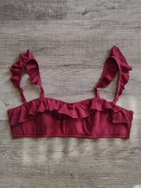 Urban Outfitters Burgundy Crop Top L